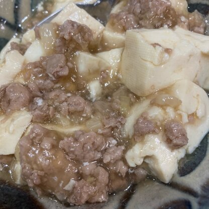 子供達は麻婆豆腐丼にして、沢山食べてくれました！
大人はラー油をプラスして食べました！
簡単に美味しく出来て良かったです！